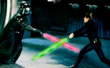 Darth Vader and Luke Skywalker